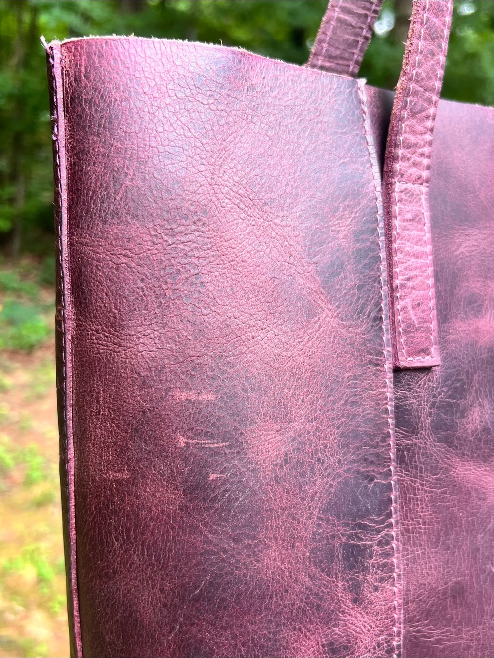 Montana Hudson Leather Tote Handbag - Picture 6 of 12